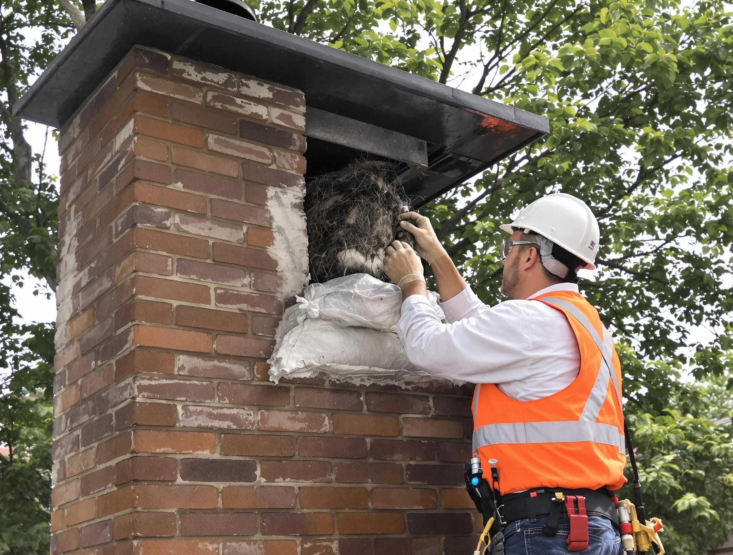 Humane removal of debris and animals by Tewksbury Chimney Sweep in Tewksbury, MA