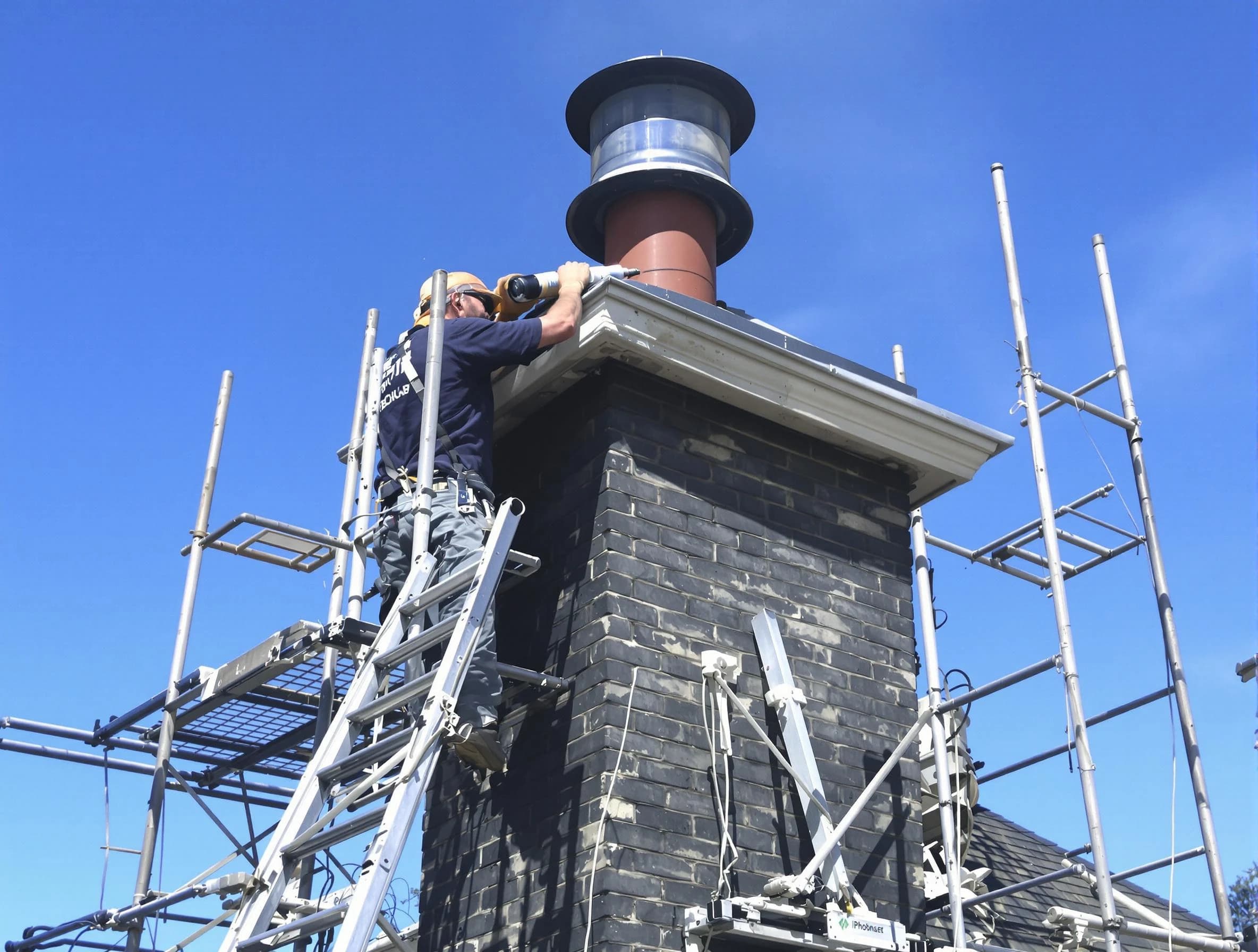 Sturdy chimney crown finished by Tewksbury Chimney Sweep in Tewksbury, MA
