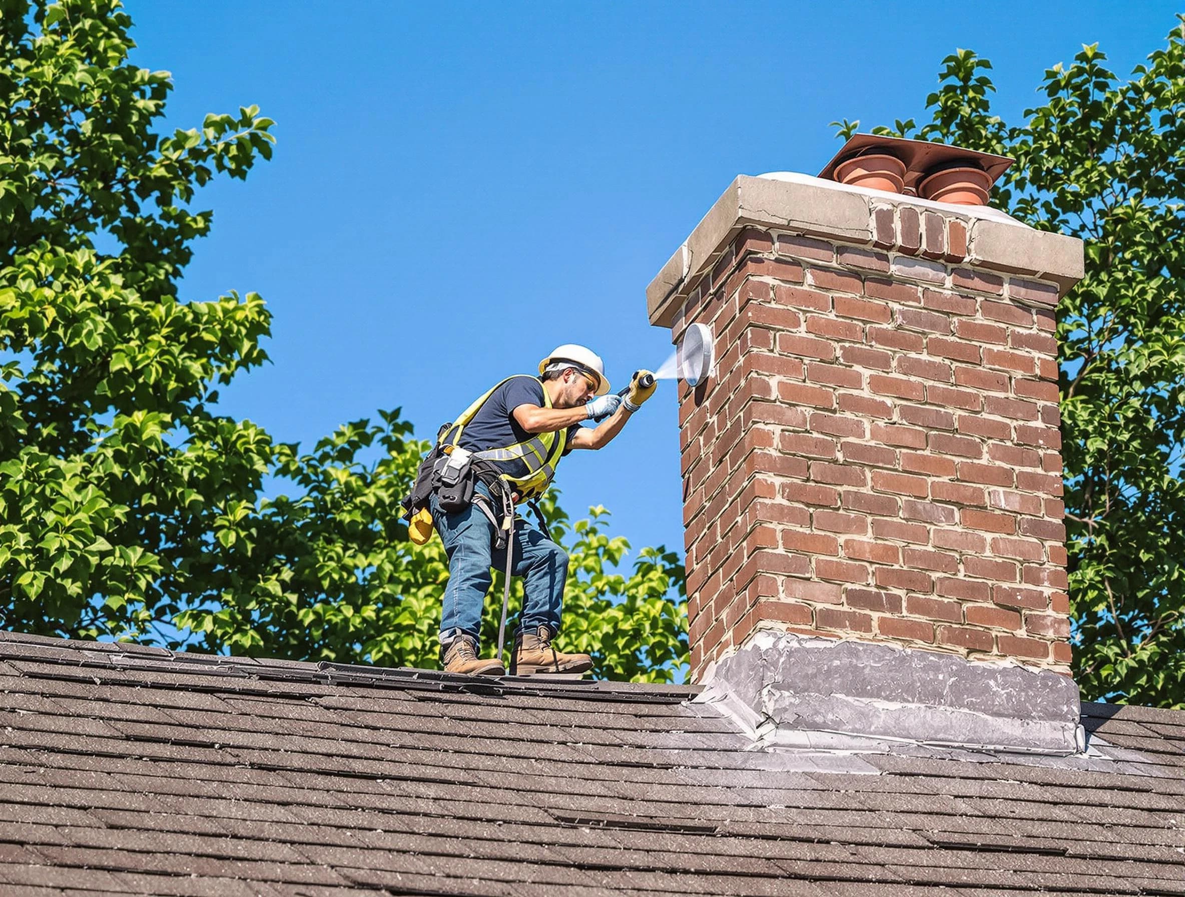 Tewksbury Chimney Sweep performing an inspection with advanced tools in Tewksbury, MA