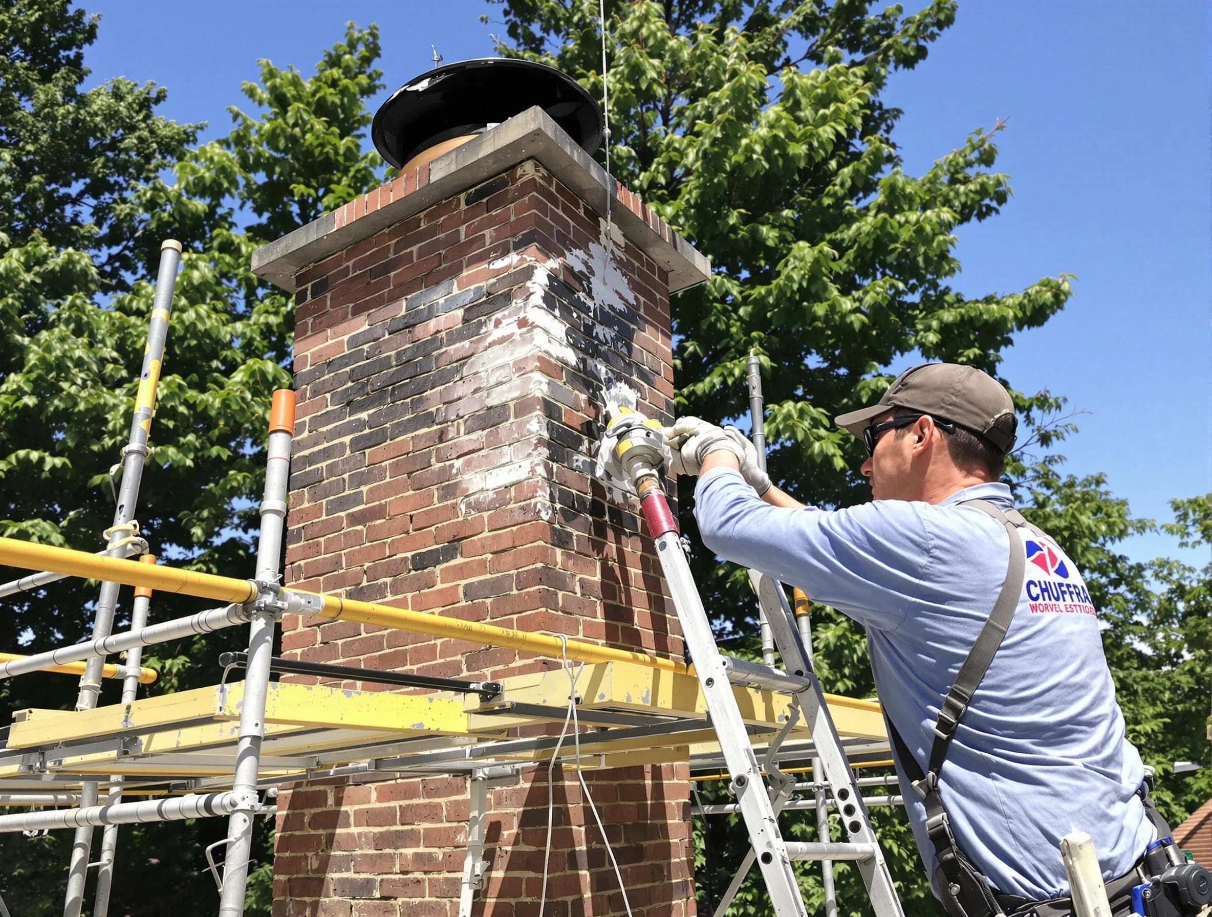 Structural chimney repair by Tewksbury Chimney Sweep in Tewksbury, MA