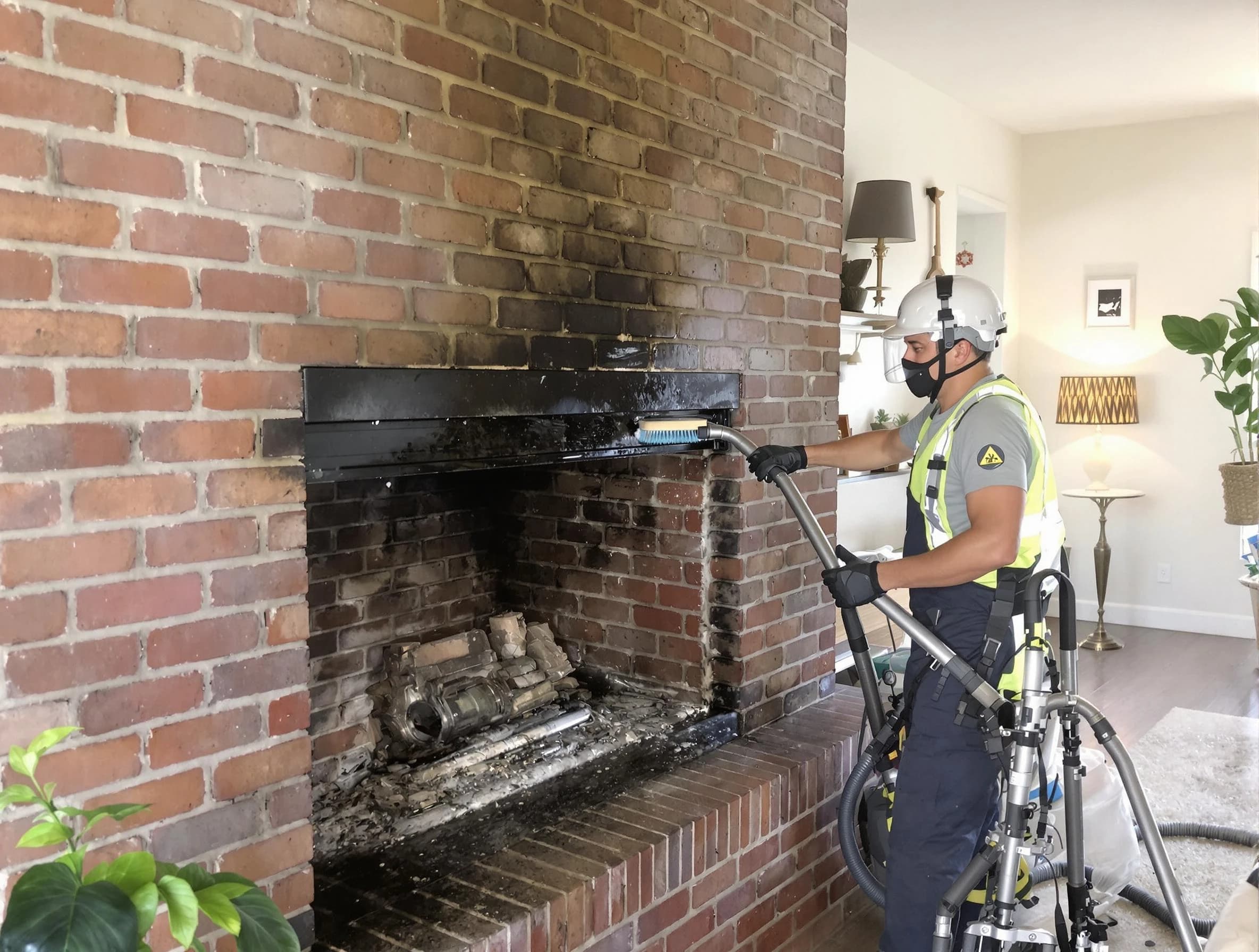 Tewksbury Chimney Sweep providing fireplace cleaning services in Tewksbury, MA