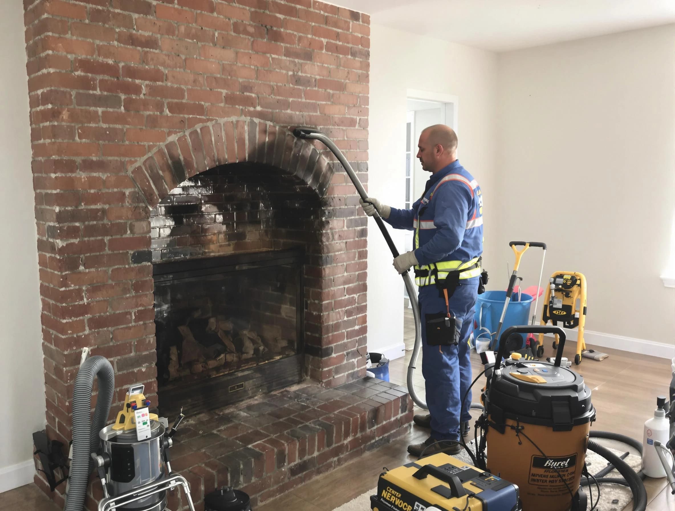 Tewksbury Chimney Sweep expert performing detailed chimney sweep in Tewksbury, MA