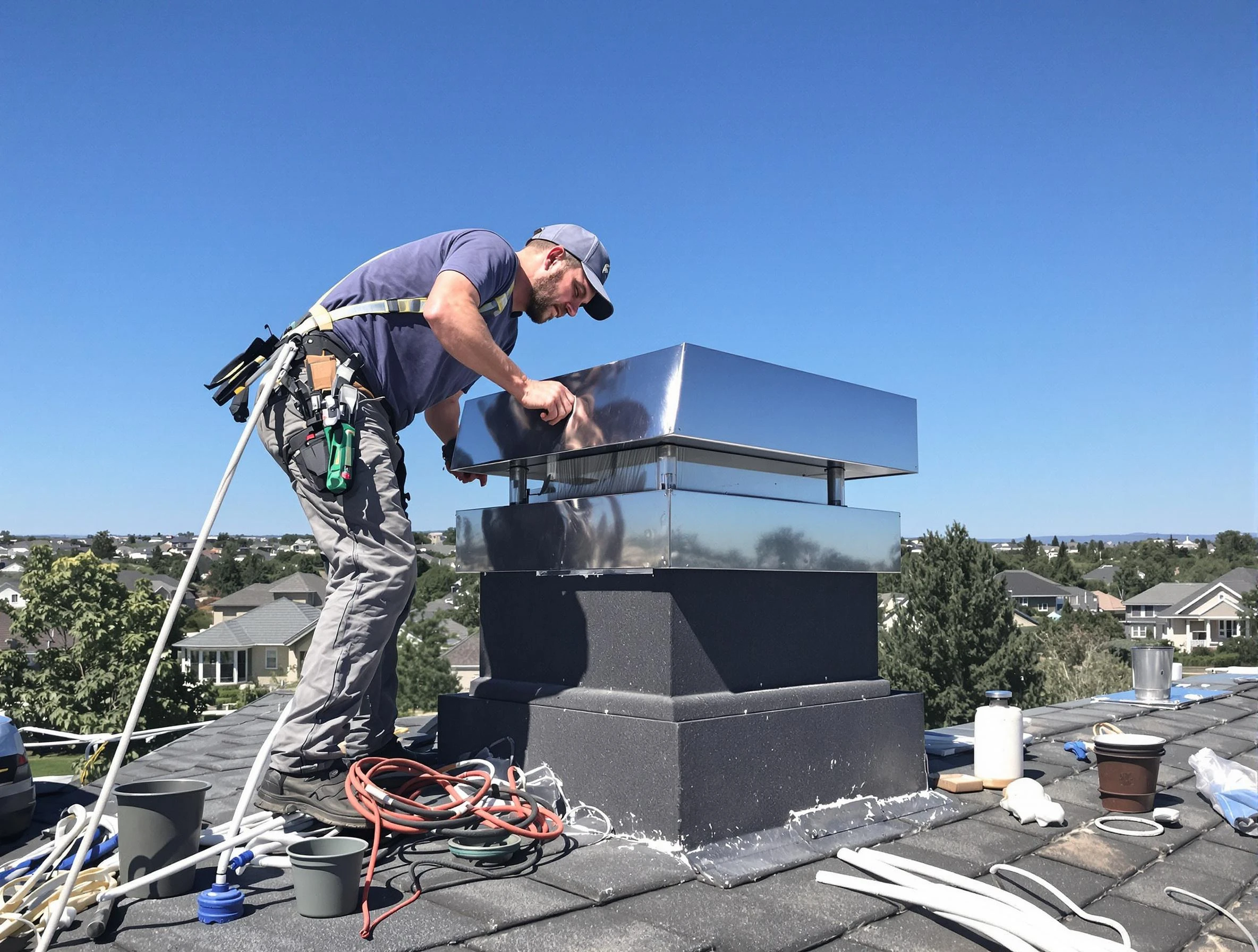 Chimney Cap Services service in Tewksbury, MA
