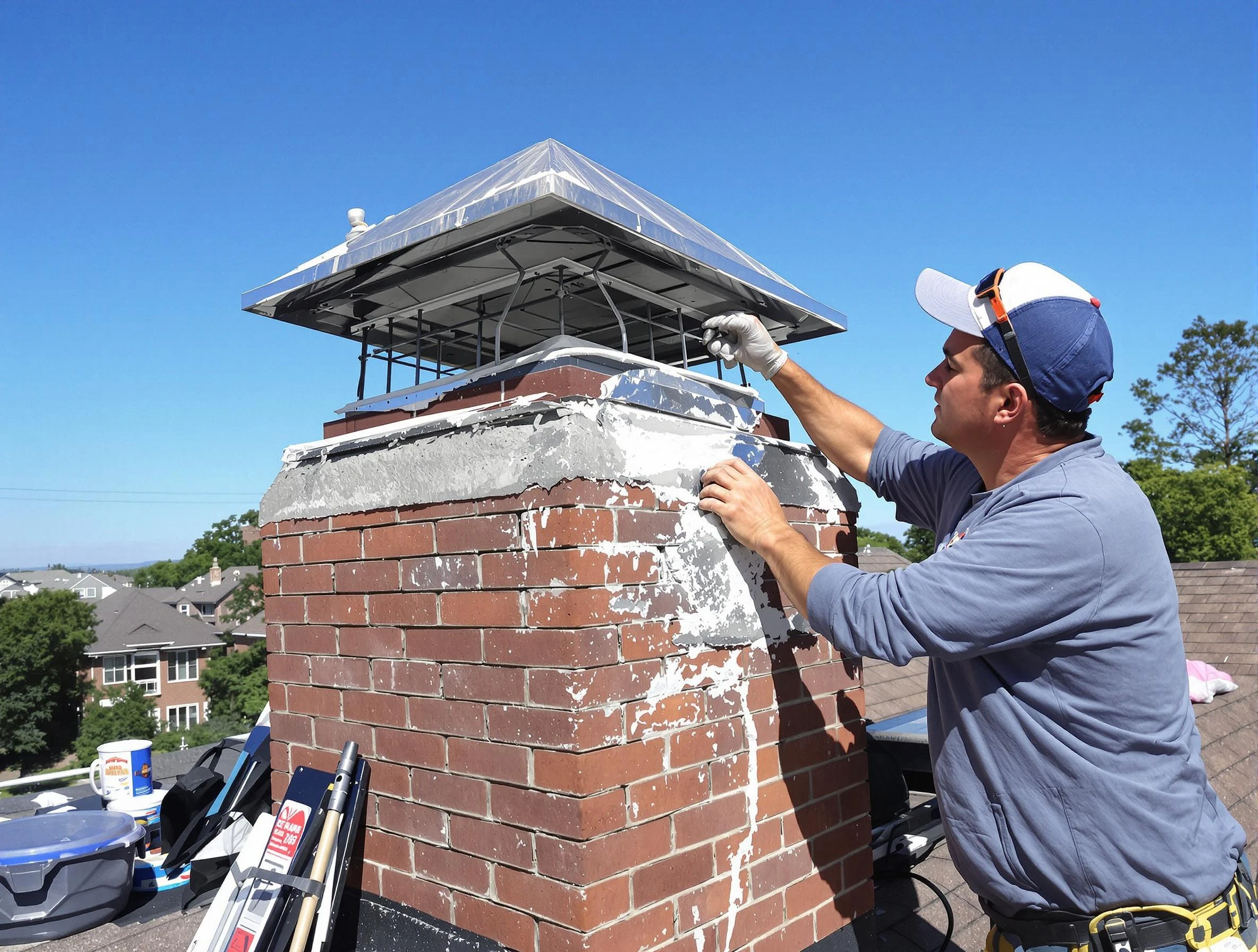 Chimney Crown Services service in Tewksbury, MA