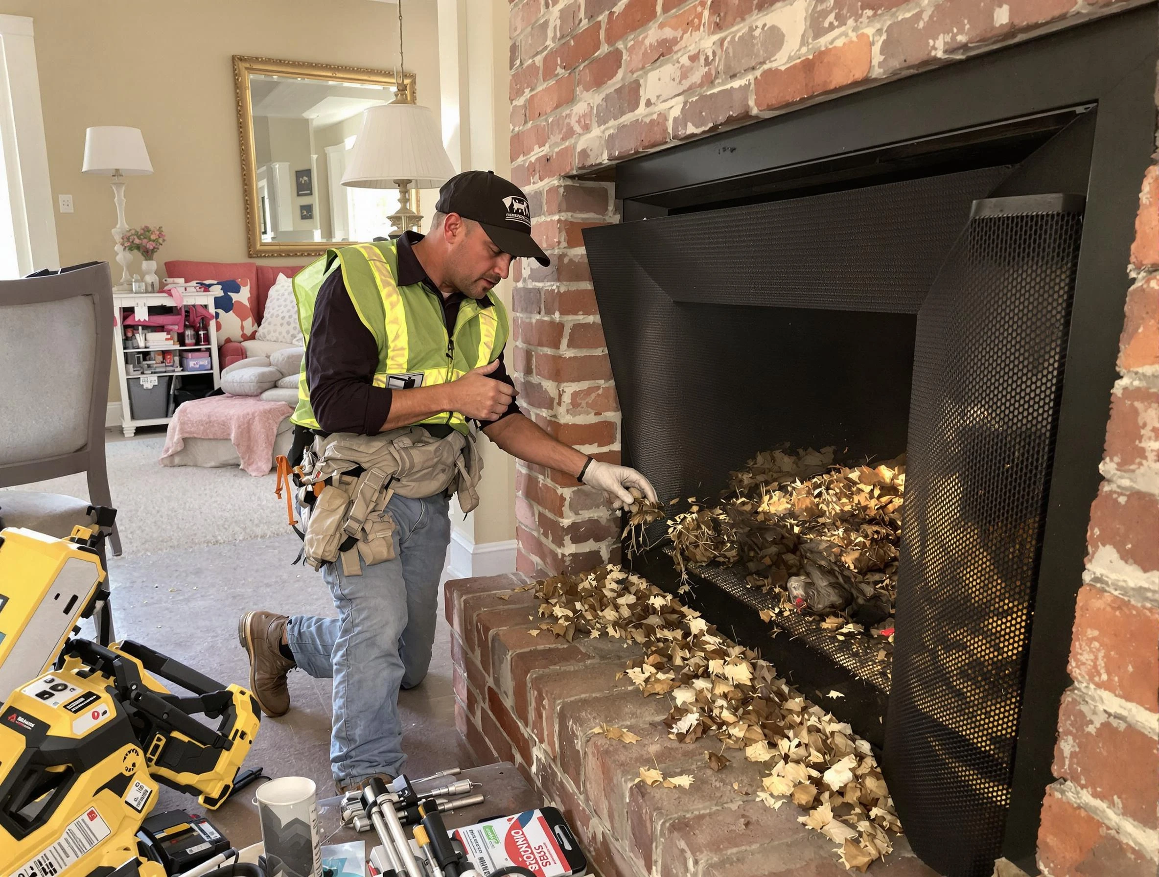 Safe screening installation by Tewksbury Chimney Sweep in Tewksbury, MA