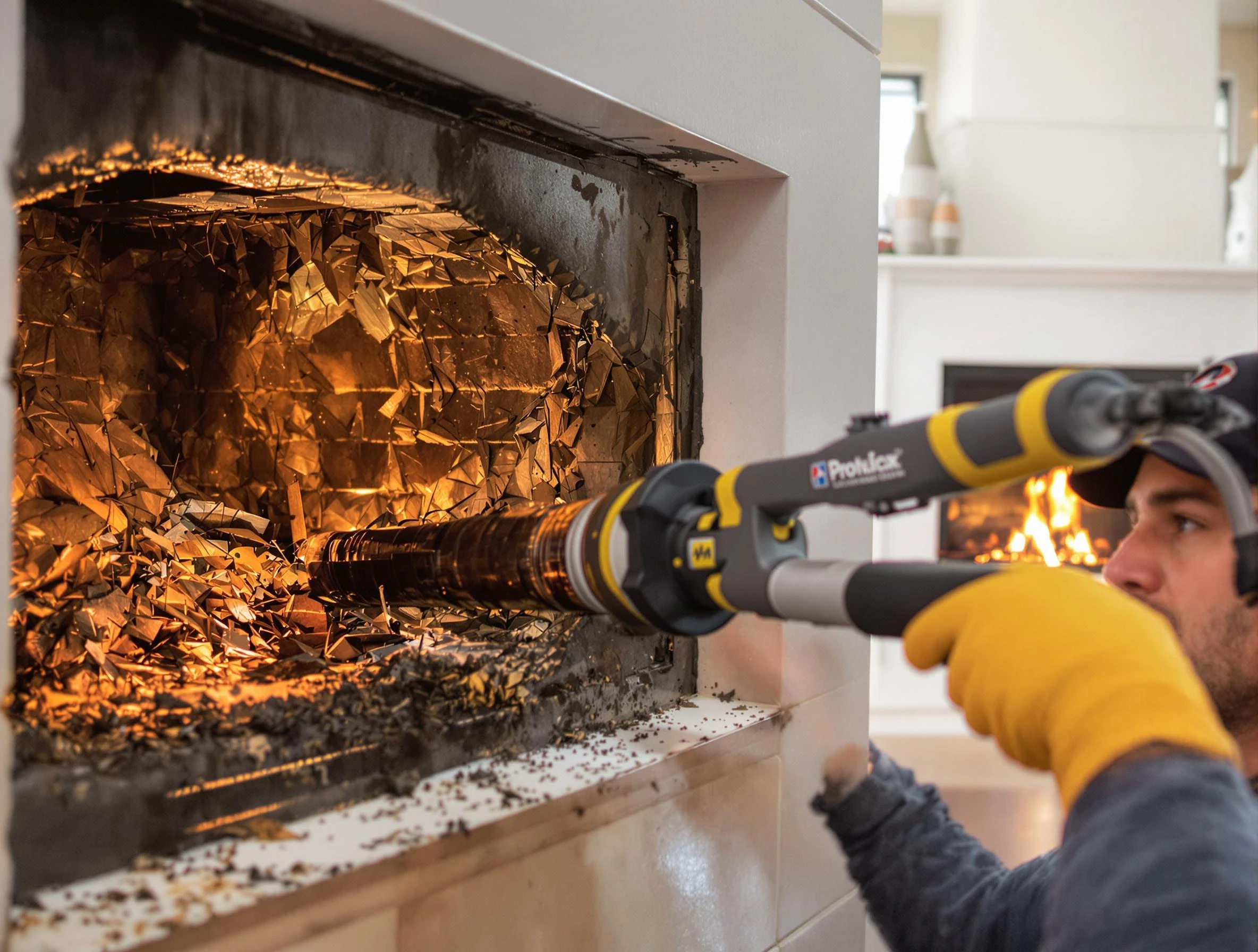 Professional chimney cleaning by Tewksbury Chimney Sweep in Tewksbury, MA