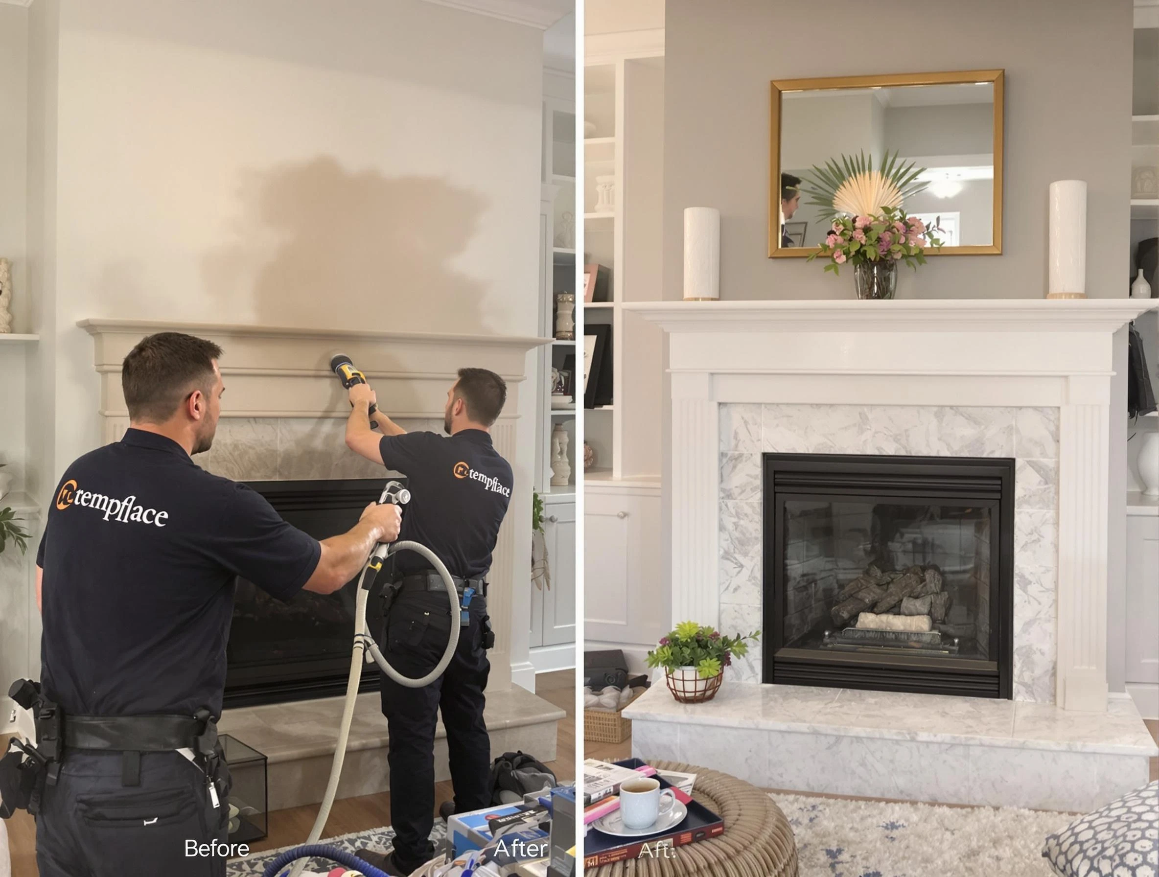 Professional soot removal by Tewksbury Chimney Sweep team in Tewksbury, MA